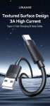 USAMS USB-C - USB-A kaabel 18W 1M iPhone'idele 12 13 14 15 PD pistikuga