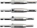 Sthor Ukseakna hinged puurekomplekt 22750, 4 tk, 2 mm, 2.8 mm, 3.6 mm, 4.5 mm, 1/4" (6.3 mm) kuusnurk, s&uuml;sinikteras #45