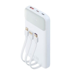 Akupank Rivacase Power Bank VA2211 WHITE, 10000mAh, LiPo, 22.5W, 3A, 1xUSB Type-A, 2xUSB Type-C