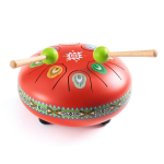 Muusikainstrument DJECO Animambo punane metalltrumm (8 nooti) DJ06039