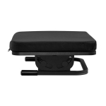 Jalatugi &ndash; Maclean Mc-460 ergonoomiline jalatugi, astmeliselt reguleeritav Ang, Juoda