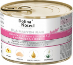 Konserv koertele Dolina Noteci Premium Junior kalkuni s&uuml;dame ja hanemaksaga, 185 g