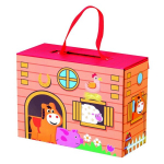 Puidust lemmikloomafarm kohvris Bino, 13-osaline