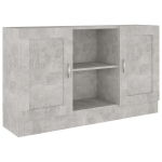 vidaXL puhvetkapp, betoonhall 120 x 30,5 x 70 cm puitlaastplaat