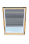 Plisseeritud kardin katuseaknale Velux, 78x140 cm, hall B-308000