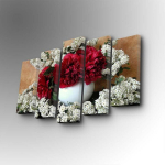 Viieosaline reproduktsioon Lilled