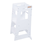 V&auml;ikelaste k&ouml;&ouml;gi abitool, puidust, KiddyMoon ST-003, Valge