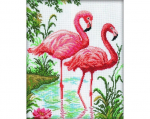 Ristpistes tikkimiskomplekt "Flamingod", 26 x 31, RTO