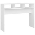 vidaXL konsoollaud, valge, 105x30x80 cm, puitlaastplaat
