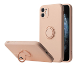Vennus Silicone Ring telefoni&uuml;mbris sobib iPhone 7 / 8 / SE 2020, roosa