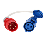 3-faasiline adapter 1-faasilise pistikuga