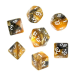 T&auml;ringu komplekt Rebel RPG Dice Set - Two Color - Black and Gold