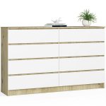 Kummut NORE K 160 cm, pruun/valge