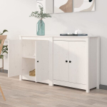 vidaXL puhvetkapid 2 tk, valge, 70 x 35 x 80 cm, m&auml;nnipuit