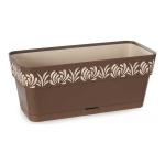 Self-watering planter Gaia pruun plastmass (13,3 x 12,3 x 29,3 cm)