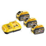 Kiirlaadija DeWalt 18V XR ja FlexVolt akudele + 3 x 9,0Ah Flexvolt aku