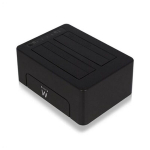 Dockijaam - Ewent - EW7014 - Dual 2.5"-3.5" - USB 3.1 - ABS Must