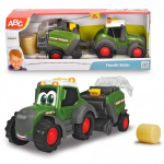 Kokkupressitud heinapalliga m&auml;ngutraktor Happy Fendt, Dickie, 30 cm