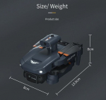 RC professionaalne droon, 4K kaamera, takistuste v&auml;ltimine