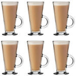 Komplektis 6 latte kohvikruusi