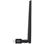 D-Link DWA-137 Traadita N300 USB adapter, 5 dBi, 2.4 GHz, 802.11n, WPA2, WPS, eemaldatav antenn, Must