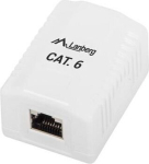 Lanberg Pinnale paigaldatav kast OS6-0001-W, 1x RJ45, valge, 26-22 AWG, varjestatud RJ-45 CAT 6