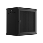 Lanberg Rack kapp 19" seinamontaaž 12U WF01-6412-23B, 600x450mm, must, &uuml;he lehega uks