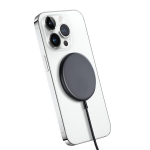 Crong Alumiiniumist induktsioonlaadija CRG-MS15W-GRP, 15 W, 1 x USB C-t&uuml;&uuml;p, MagSafe, Qi, grafiit
