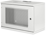 Digitus 19" seinakapp DN-19-07U-S-PD, 7 U, 540x370x400 mm, IP20, RAL 7035, terasest, lukustatav esiuks, ventilatsioon