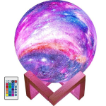 Kuu &ouml;&ouml;lamp - LED RGB planeet koos kaugjuhtimispuldiga