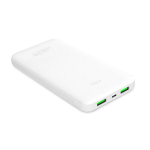 Puro, 10 000 mAh, 2 USB-A + 1USB-C White