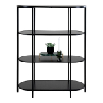 Ovaalne riiul Vita, 36x85x111 cm, must