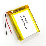 1 tk laetav Lipo aku 104050 (3.7v, 2500mAh Lipo) Bluetooth k&otilde;rvaklappide, nutikellade, POS, meditsiiniliste instrumentide ja muude kaasaskantavate seadmete jaoks.