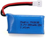 1 tk laetavad Lipo akud 3.7v, 380mAh Rc Quadricopter Drones HUBSAN X4 H107L H107C H107D H107 V252 JXD 385 jaoks