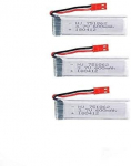 3 tk laetav Lipo aku (3.7V 600mAh) RC Quadricopter Drones UDI U817 U817C U817A U818A WLtoys V959 V969 V979 V989 V999 V929 V949 V212 V222 RC