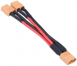 XT60 pistikupesa kaabliadapter paralleelse aku&uuml;henduse 14Awg kaabli jaoks Rc Lipo (1 naine 2 isasele), 1 t&uuml;kk