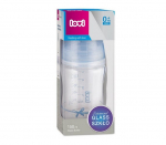Klaaspudel Lovi Diamond glass Baby Shower boy, 150 ml