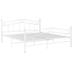 VidaXL voodiraam, valge, metall, 160 x 200 cm