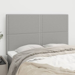 vidaXL voodipeatsid 4 tk, helehall, 72x5x78/88 cm, kangas