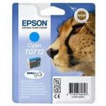 EPSON Cartridge T0712 - Cheetah - Cyan