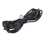 S&uuml;learvuti laadija Akyga Pro Series AK-PC-05A CEE 7-7 (M) kallutatud toitekaabel IEC 60320 C13 250 V 10 A 5 m must