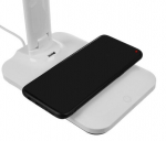 LED laualamp induktiivse laadijaga, valge