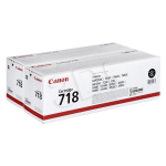 Laserprinteri kassett Canon 718 Mustakassett - 2-pack