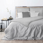 Eurofirany satiinist puuvillane voodipesukomplekt Nova3 Silver, 160x200, 3-osaline, hall