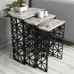 3-osaline diivanilaua komplekt Kalune Design 845, pruun/must