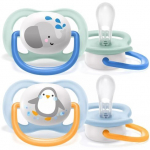 Silikoonist lutt Philips Avent Ultra Air, 0-6 kuud., SCF080/05, 2 tk.