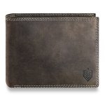 Meeste nahast rahakott STEVENS RFID kaitsega pruun