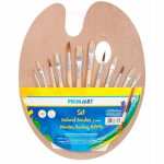 Palett ja pintslite komplekt v&auml;rvimiseks - Prima Art.