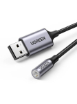 UGREENi heliadapter USB-st mini-pesa 3,5 mm AUX-i jaoks s&uuml;learvutile