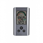 Digitaalne sisetermomeeter h&uuml;gromeetri ja kellaga Alumiinium